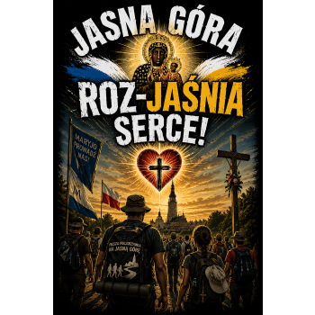 T-shirt JASNA GÓRA ROZ-JAŚNIA SERCE